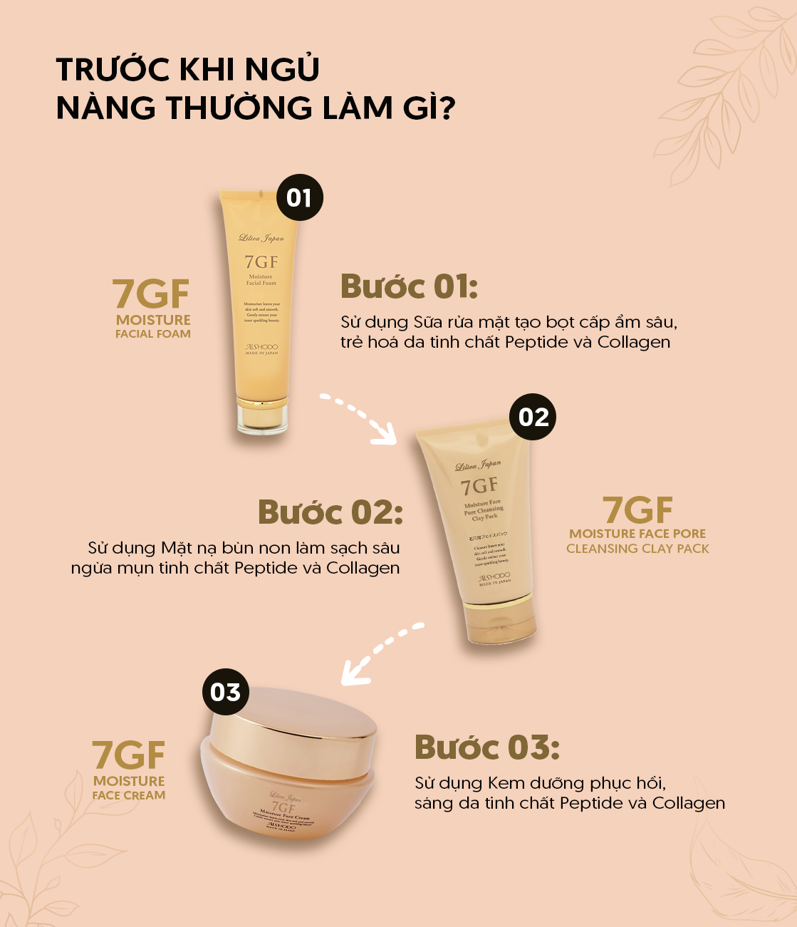 Trước khi đi ngủ nàng thường làm gì?