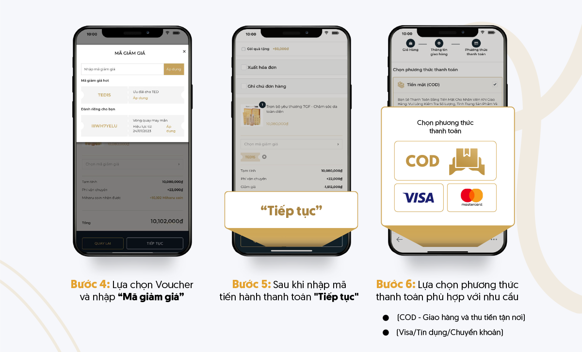 Hướng dẫn mua hàng tại Miharu Beauty