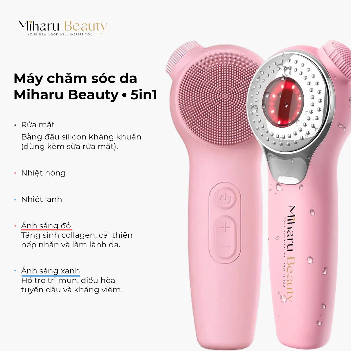 tổng quan máy chăm sóc da mặt Miharu Beauty