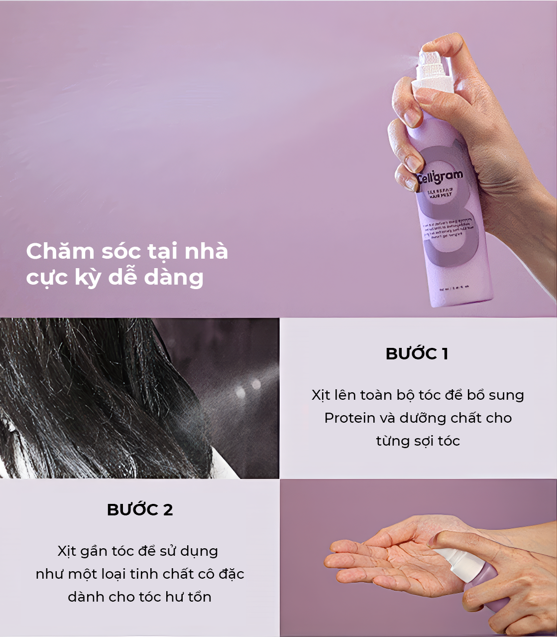 Chăm sóc tóc tại nhà dễ dàng