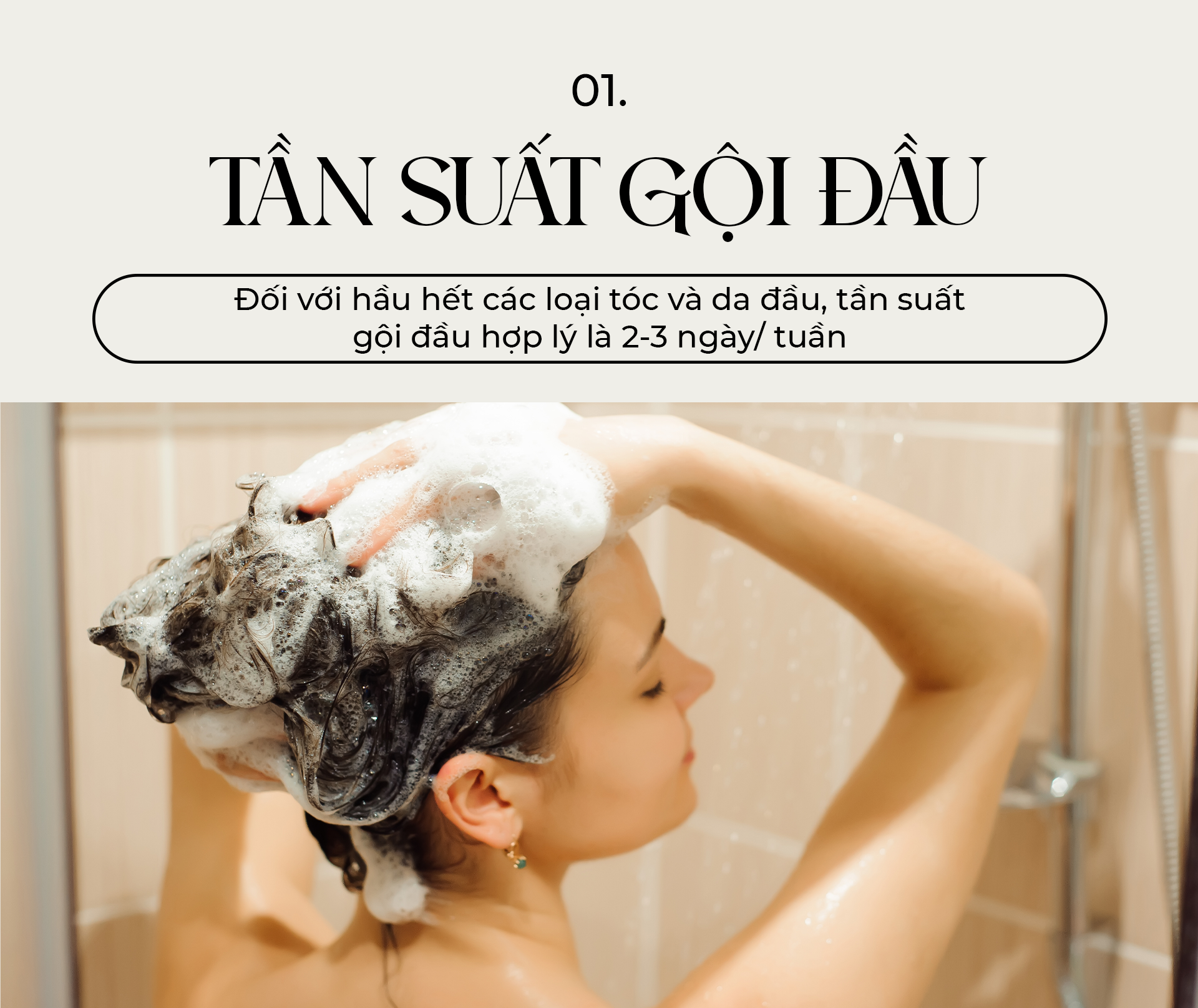 Tần suất gội đầu.