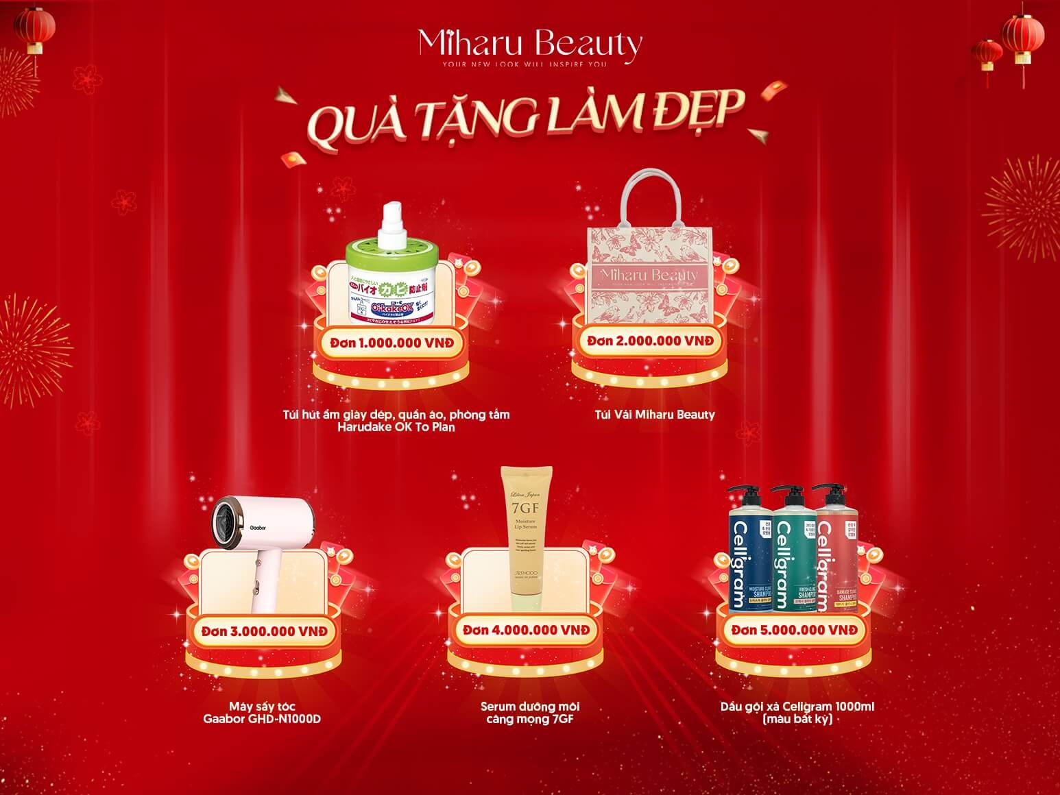 QUÀ TẶNG THEO GIÁ TRỊ ĐƠN HÀNG