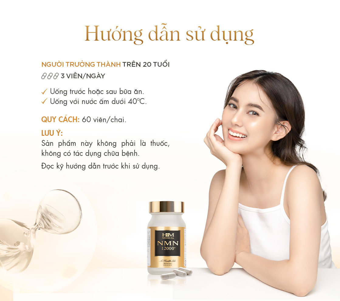 Hướng dẫn sử dụng HM Medical NMN 12000+