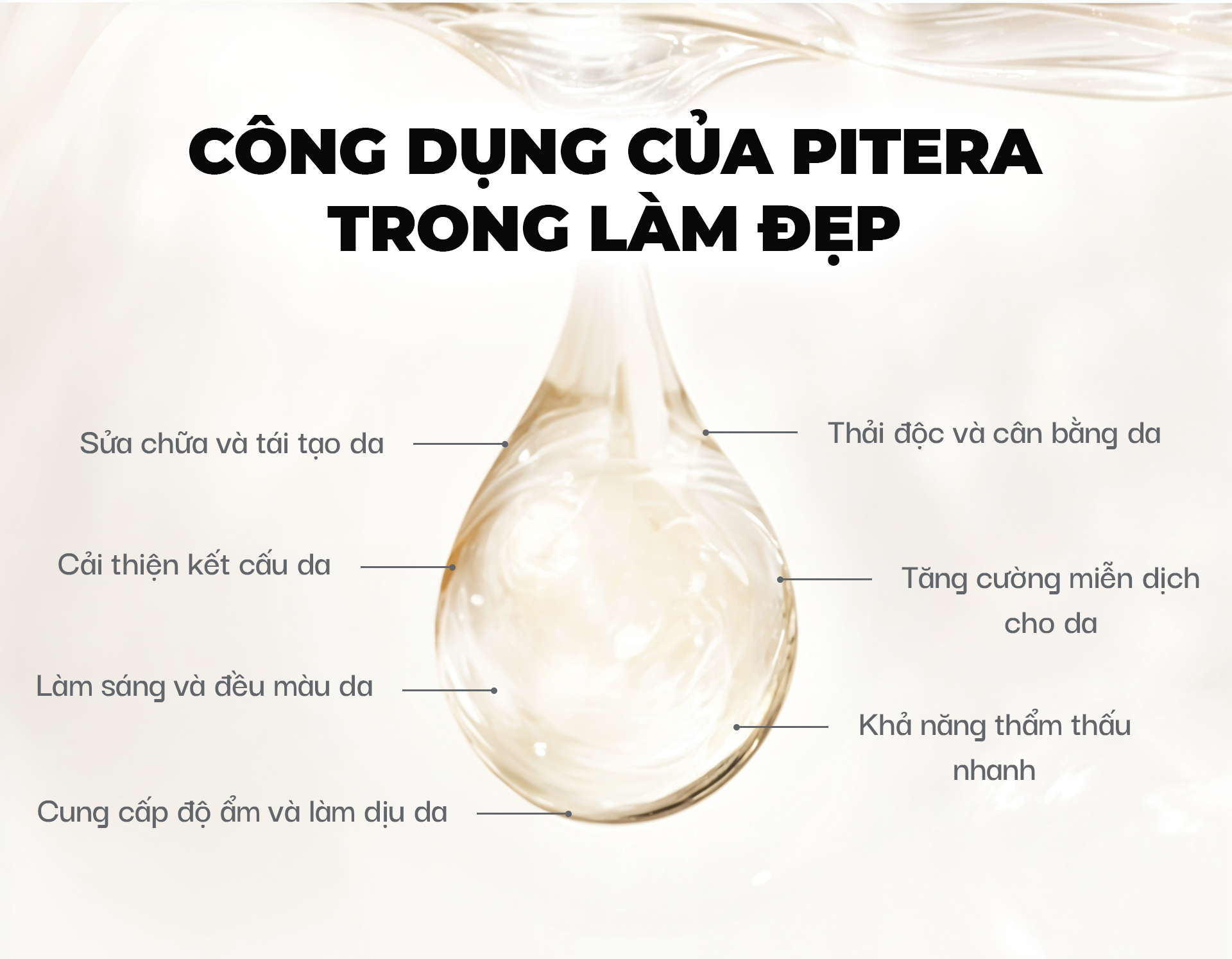 Công dụng của Pitera trong làm đẹp