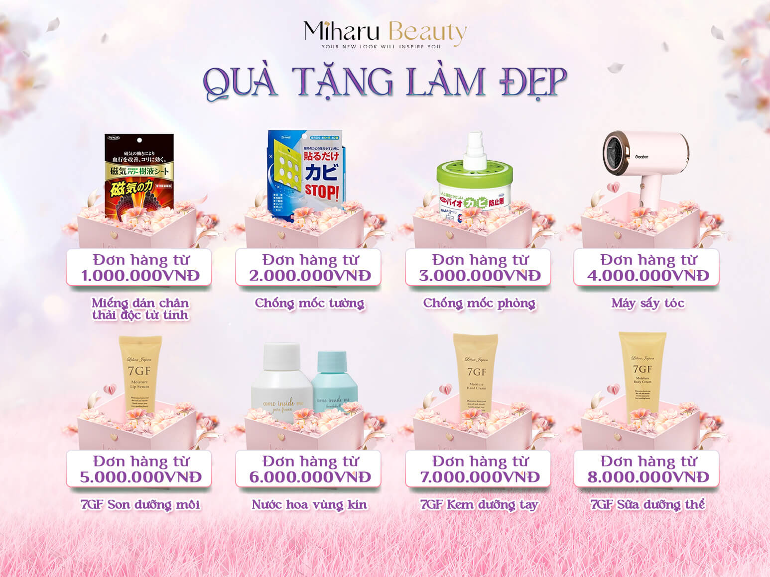 Quà tặng theo đơn hàng tháng 3