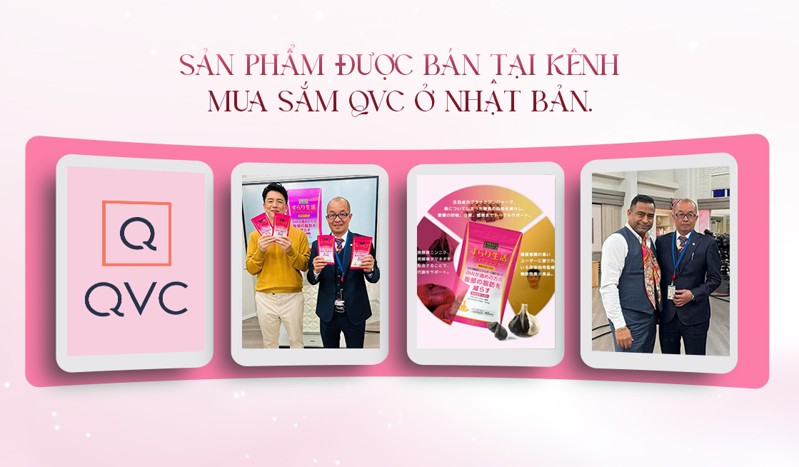 Sản phẩm được bán tại kênh QVC ở Nhật Bản