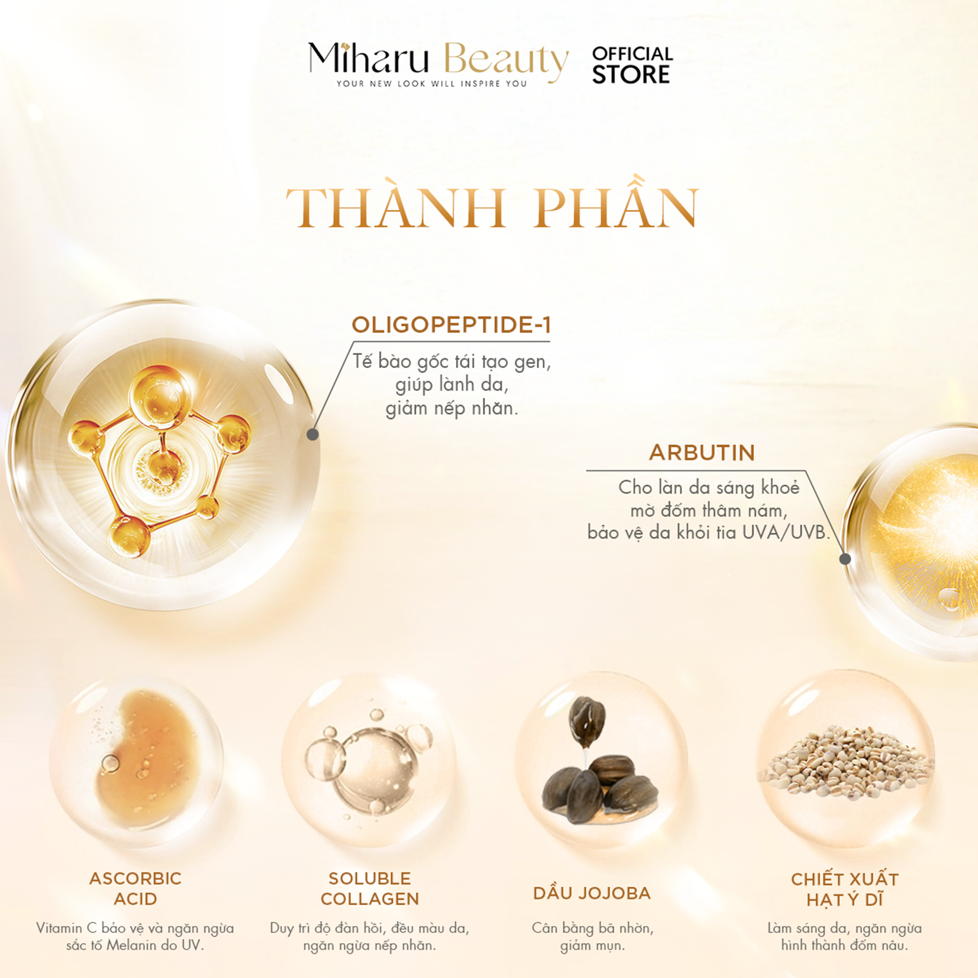 Thành phần Kem chống 7GF UV Care & Tone Up SPF50+ PA++++