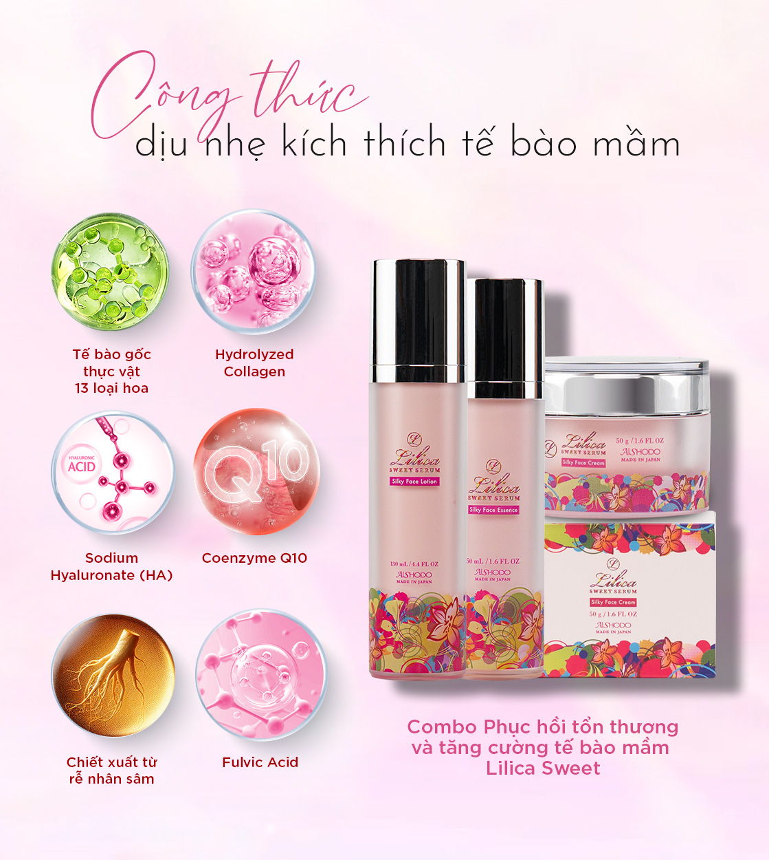 Công thức dịu nhẹ kích thích tế bào mầm