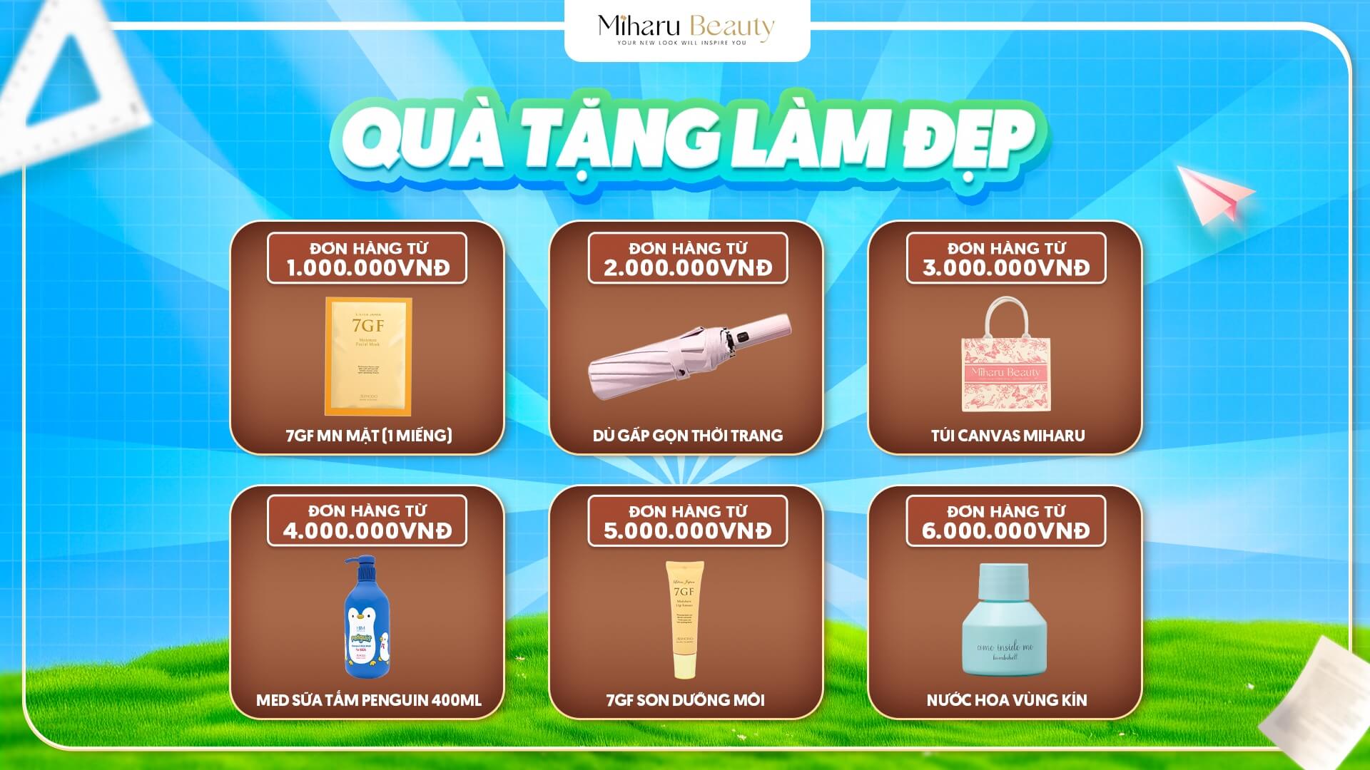 Quà tặng theo giá trị đơn hàng