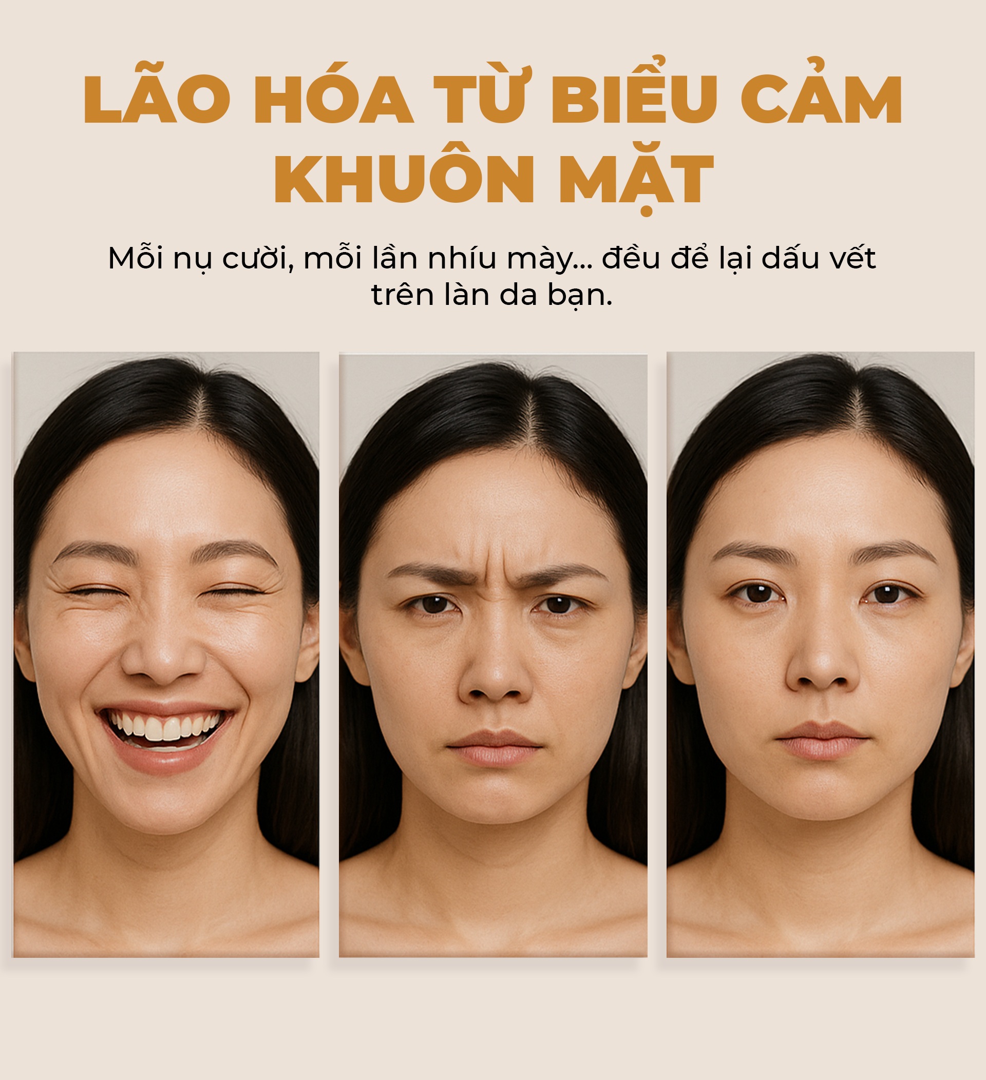 Lão hoá từ biểu cảm khuôn mặt