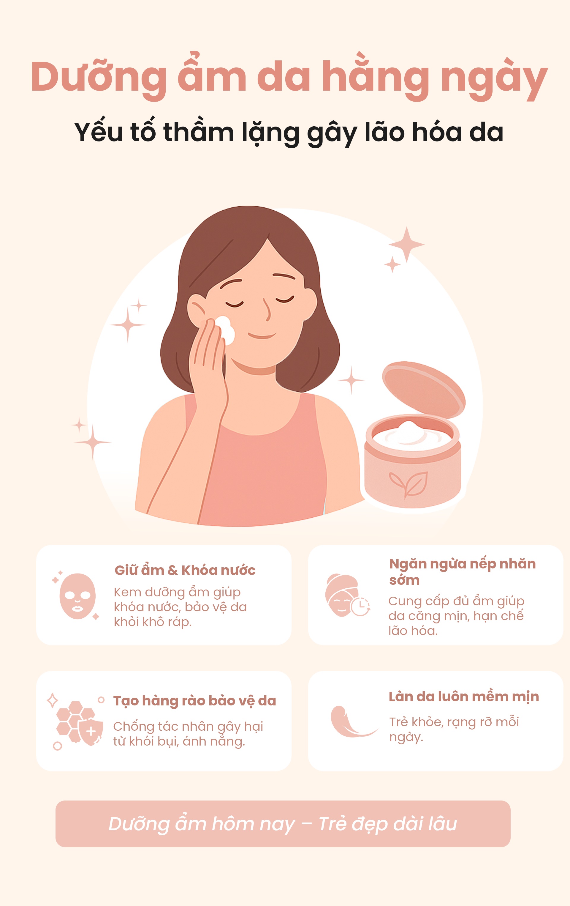 Dưỡng ẩm da hàng ngày