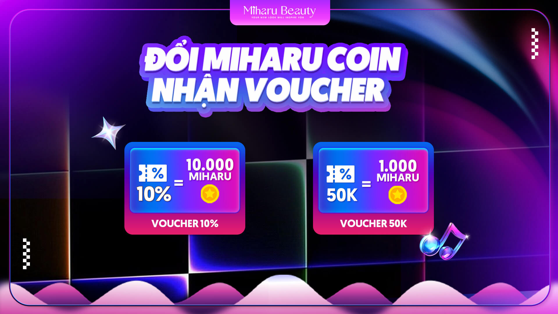 Đổi Miharu Coin sang voucher