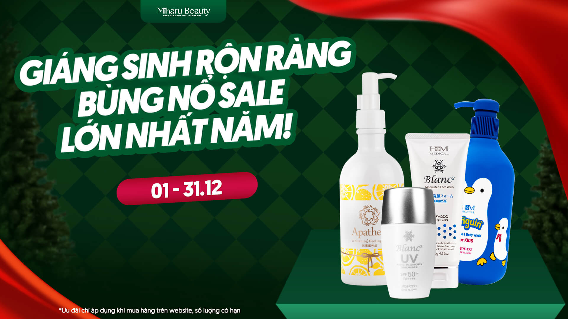 Tháng 12 - Giáng sinh rộn ràng: Bùng nổ sale lớn nhất năm!