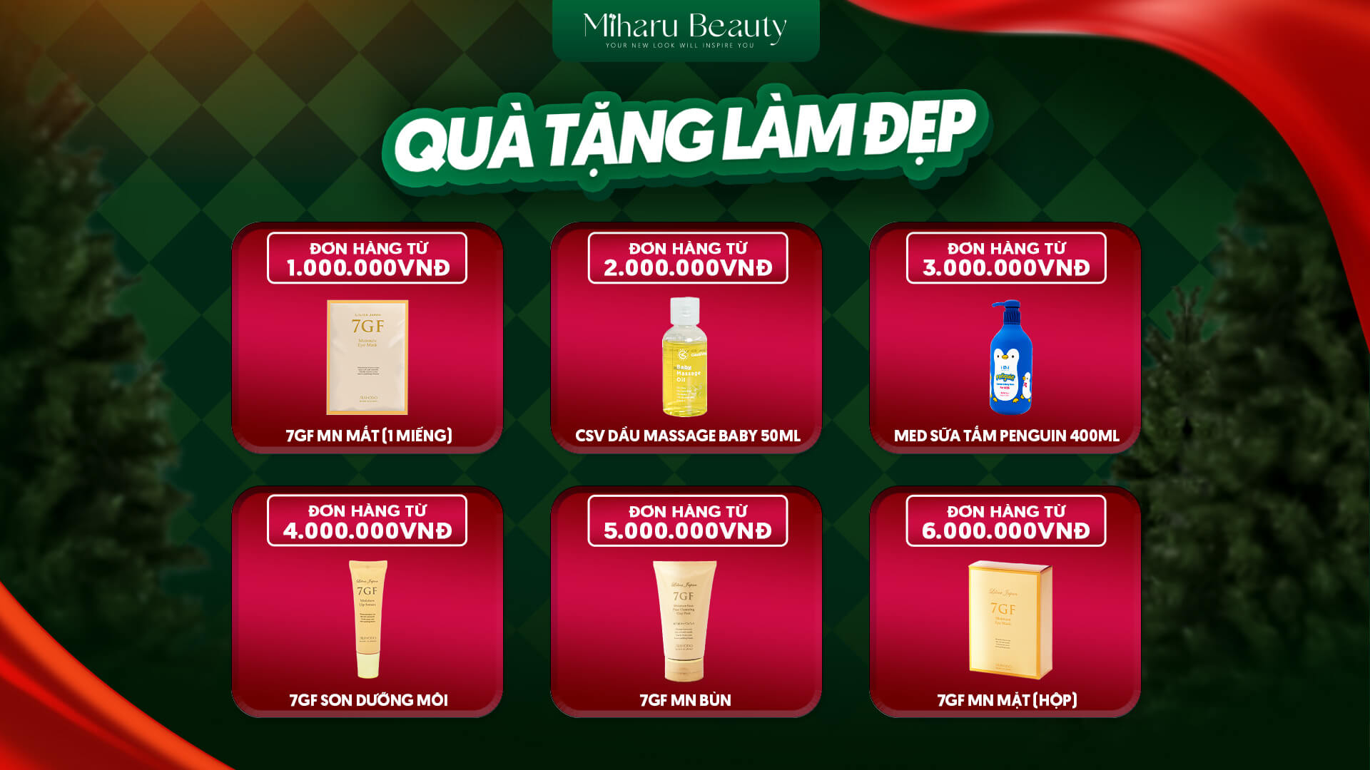 Quà tặng theo giá trị đơn hàng