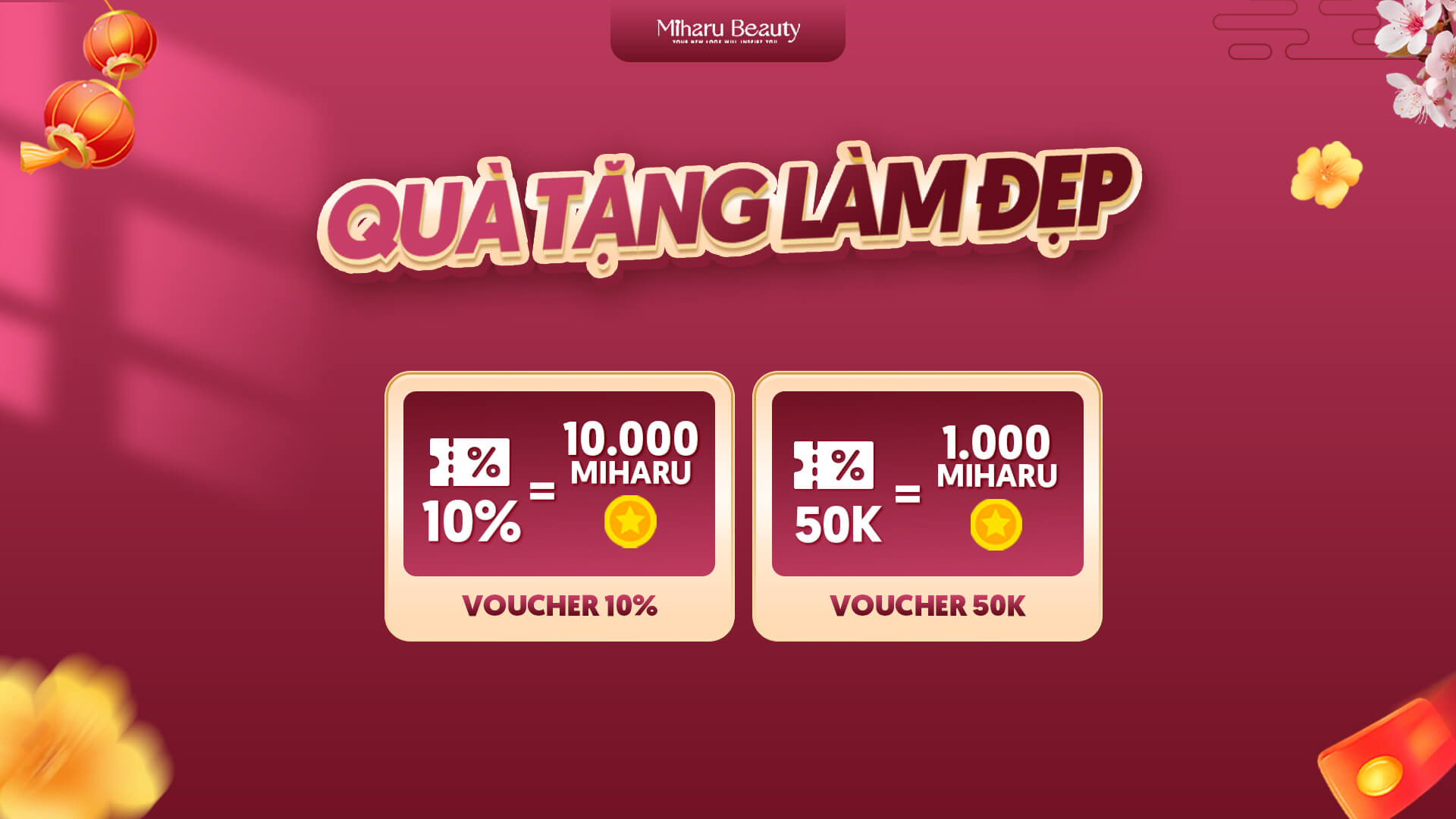 Đổi Miharu Coin sang voucher