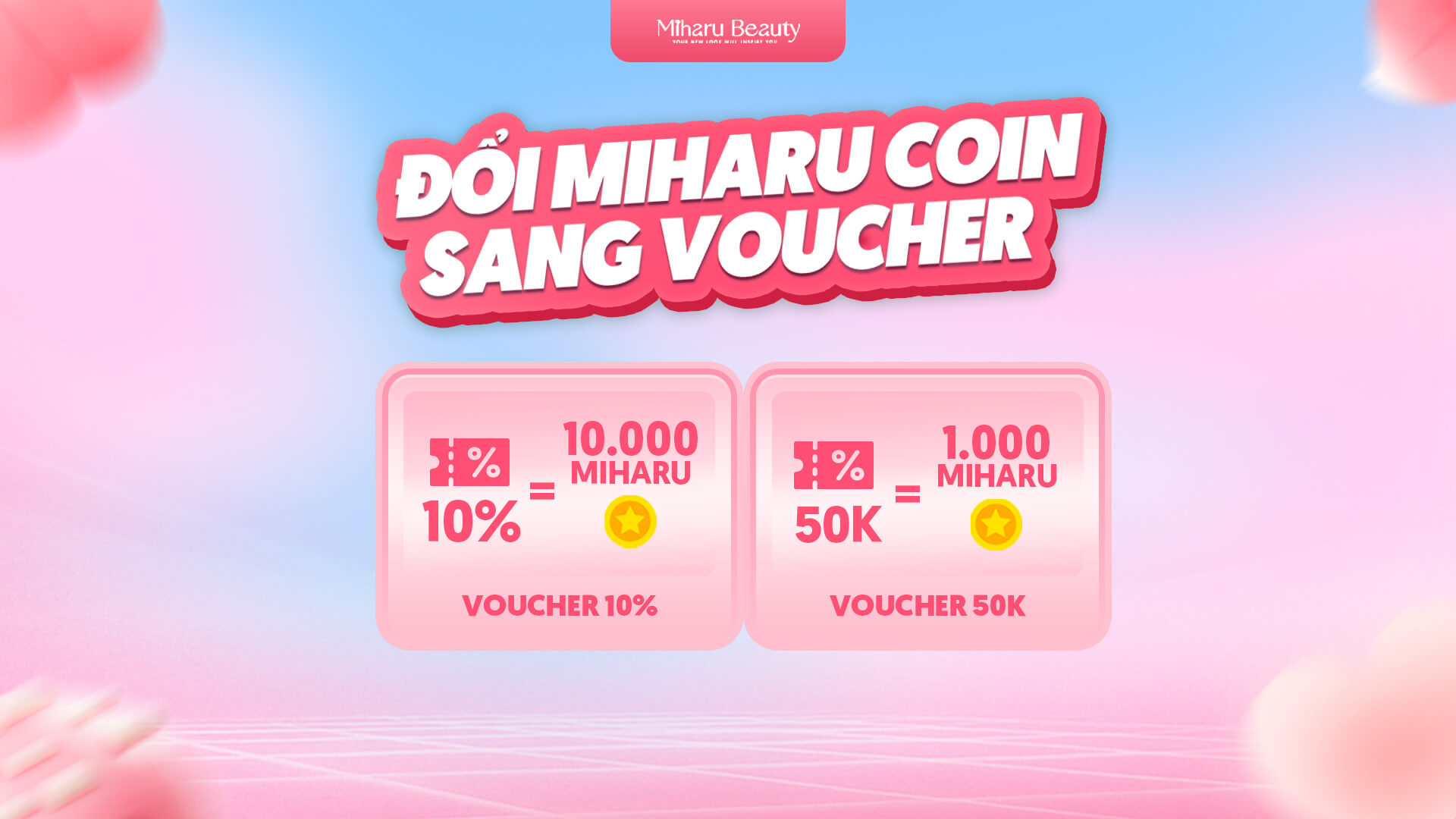 Đổi Miharu Coin sang voucher