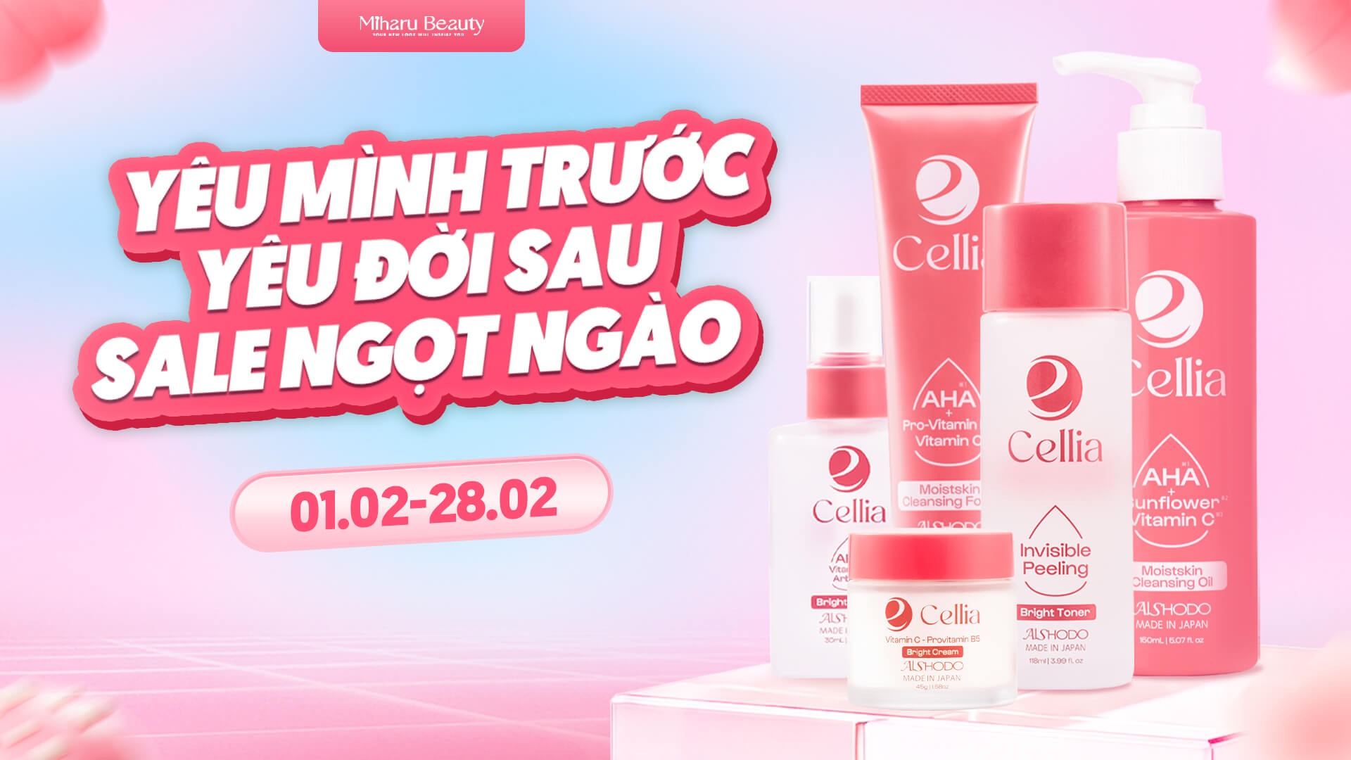 Tháng 2 - Valentine 2026: Yêu mình trước, yêu đời sau - Sale ngọt ngào