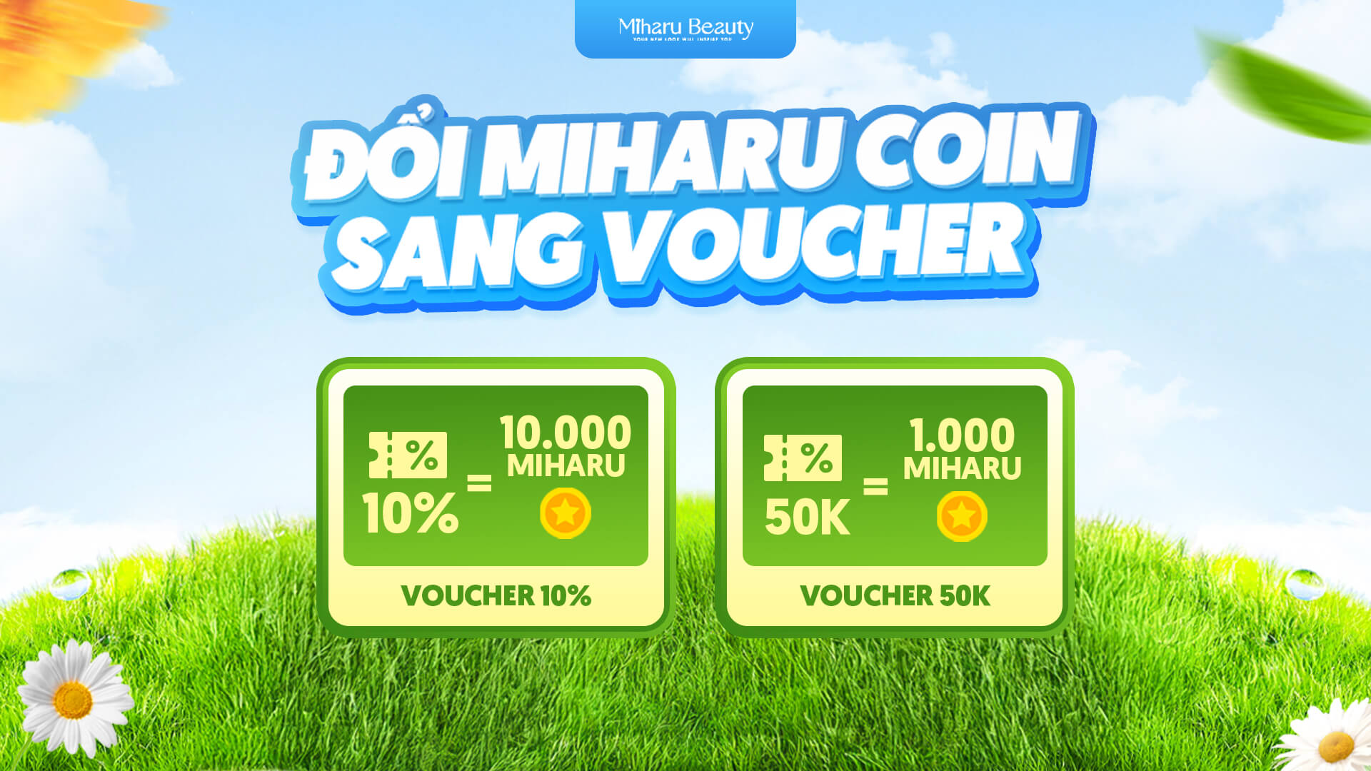Đổi Miharu Coin sang voucher