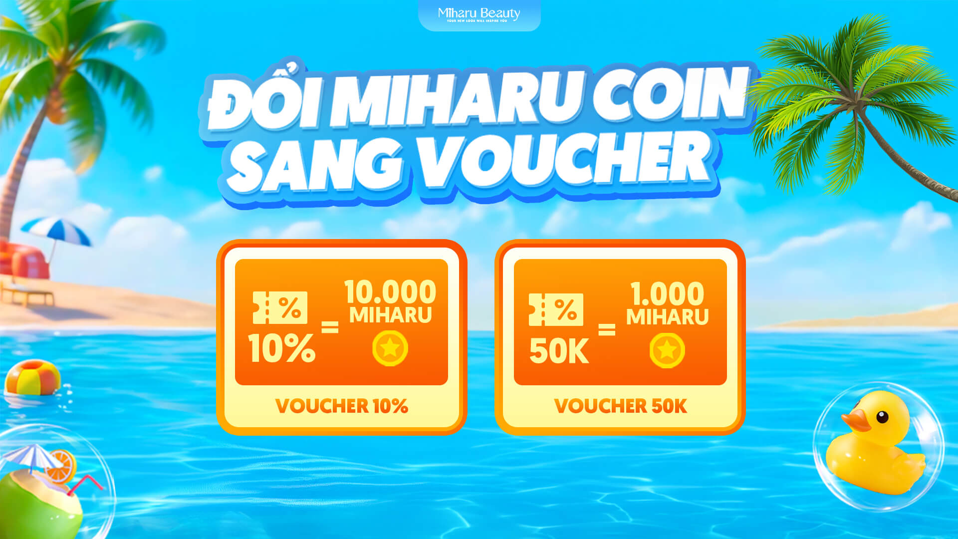 Đổi Miharu Coin sang voucher