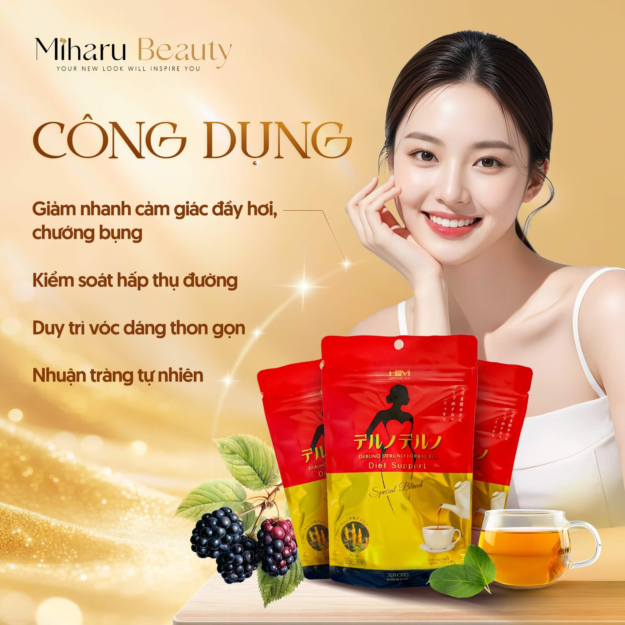 Trà thảo dược - Deruno Deruno Aishodo