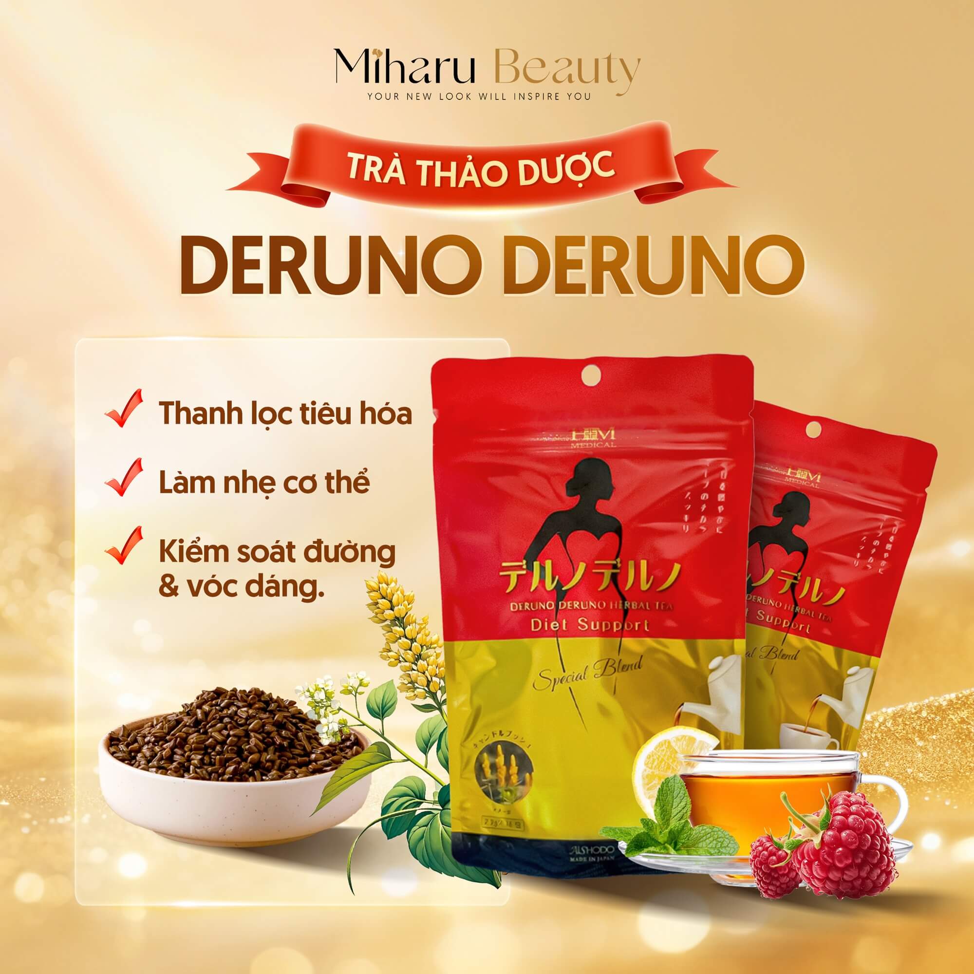 Trà thảo dược - Deruno Deruno Aishodo