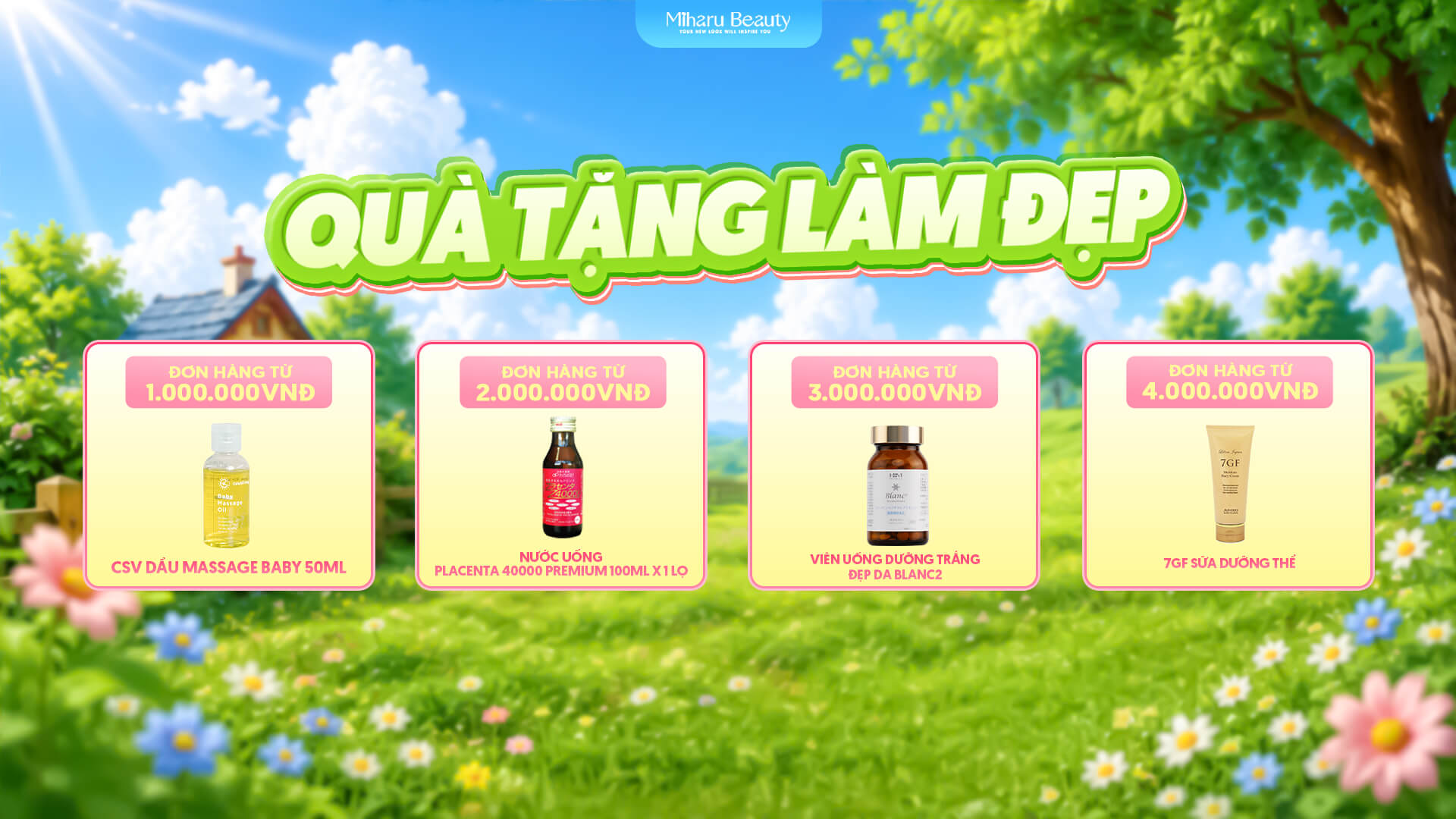 Quà tặng theo giá trị đơn hàng