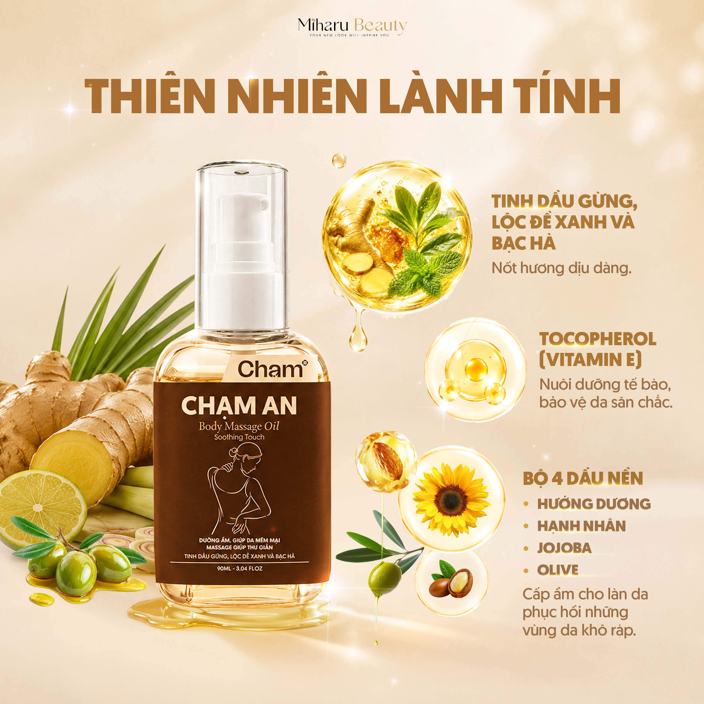 Dầu massage Chạm An