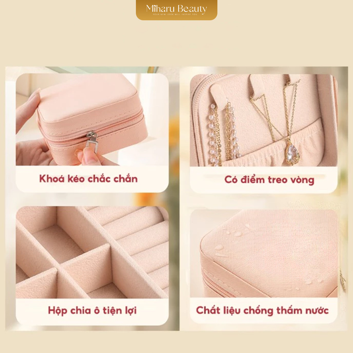 Hộp đựng trang sức 5 ngăn đa năng